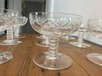 Champagneglas (9) - Glas, Kristal - Champagnecoupe glazen, Antiek en Kunst, Antiek | Glas en Kristal