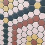 Mozaiek Tegel Hexagon 26x30 cm Mat Terra Cotta (Prijs per, Ophalen of Verzenden, Nieuw