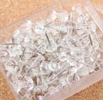 Push pins - Transparant - 50 stuks, Ophalen of Verzenden, Nieuw