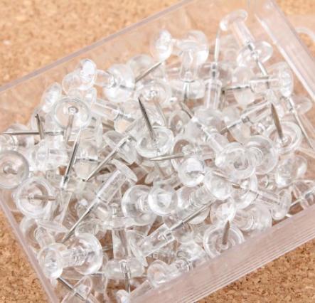 Pushpins – Transparant – 50 Stuks, Doe-het-zelf en Verbouw, Vloerdelen en Plavuizen, Ophalen of Verzenden