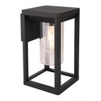 Vierkante wandlamp buiten | Zwart | E27 fitting | Candela, Ophalen of Verzenden, Nieuw