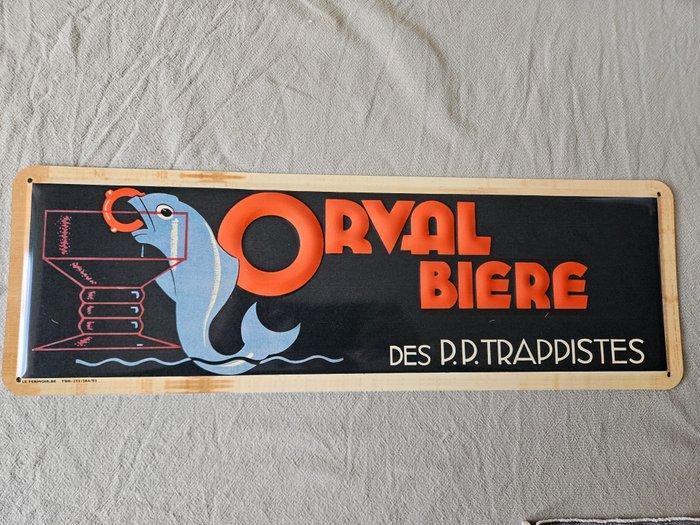 2 x Orval - Reclamebord - Metaal - Orval - Reclamebord (2) -, Antiek en Kunst, Antiek | Wandborden en Tegels