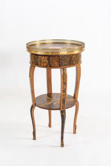 Bijzettafel - eiken - Guéridon italiano - eikenhout met, Antiek en Kunst, Curiosa en Brocante