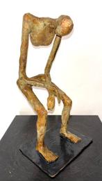 Abdoulaye Derme - sculptuur, Repos - 30 cm - Afrikaans brons, Antiek en Kunst