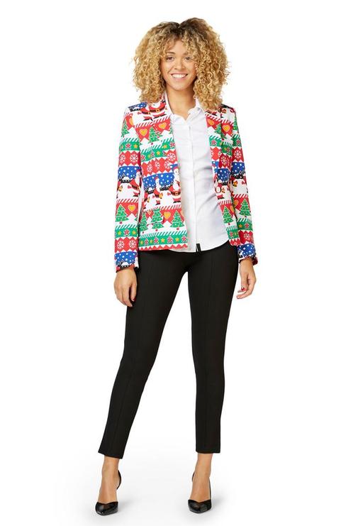 Snazzy Santa blazer dames luxe, Kleding | Dames, Carnavalskleding en Feestkleding, Nieuw, Ophalen of Verzenden