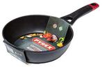 Pyrex Optima Wok Pan - Aluminium - Ø24 cm - Zwart, Ophalen of Verzenden, Zo goed als nieuw