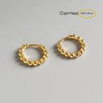 925 zilveren kleine dot huggie hoops goud verguld, Sieraden, Tassen en Uiterlijk, Kettinghangers, Verzenden, Nieuw, Zilver