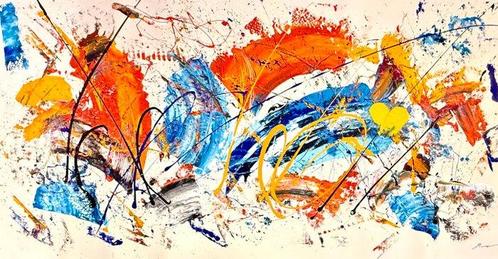 Michele Socionovo - XXL. Al calar del sole quel bacio che, Antiek en Kunst, Kunst | Schilderijen | Modern