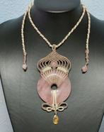 Rozenkwarts. Exclusief. Met de hand gemaakt. Sieraden- 64.7