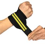 Fitness / Crossfit Polsband - 2 stuks - Geel / Zwart -, Sport en Fitness, Nieuw, Verzenden
