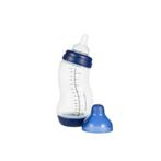 2x Difrax S-Fles Wide Donkerblauw Transparant 310 ml, Nieuw, Verzenden