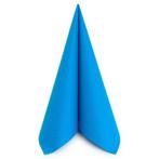Airlaid Servetten Aquablauw 40x40cm 1/4 vouw doos 300 stuks, Nieuw