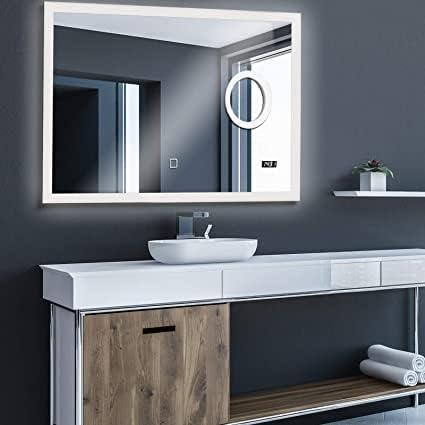 LED Spiegel - 100x60 cm, Huis en Inrichting, Badkamer | Badkamermeubels, Nieuw, Verzenden