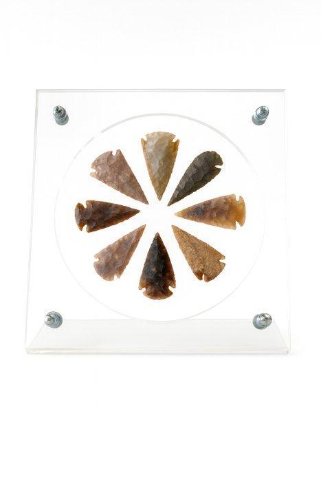 silex (vuursteen) of bewerkte steen Pijlpunt - 35 cm, Antiek en Kunst, Antiek | Overige Antiek