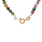 Vintage toermalijn collier met gouden sluiting 18 kt, Ophalen of Verzenden, Nieuw