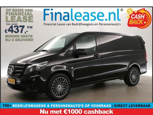 Mercedes-Benz Vito 114 CDI Lang AUT Airco Cruise Cam €437pm, Auto's, Bestelauto's, Lease, Automaat, Diesel, Mercedes-Benz, Zwart