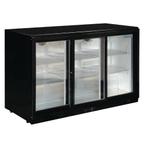Barkoeling | 3 schuifdeuren | zwart | 330L |90(h)x135x52cm, Verzenden, Nieuw in verpakking
