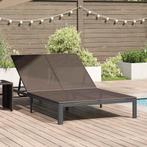vidaXL Ligstoel Bruin 206 x 115 x 75 cm poly rattan, Verzenden, Nieuw