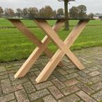 Eiken tafelpoot X vorm, Huis en Inrichting, Verzenden, Nieuw