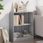 vidaXL Boekenkast 60x24x76 cm bewerkt hout grijs sonoma, Huis en Inrichting, Kasten | Boekenkasten, Verzenden, Nieuw, 50 tot 100 cm