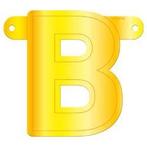 Gele Banner Letter B | Nieuw! | Letterbanner, Hobby en Vrije tijd, Nieuw, Verzenden