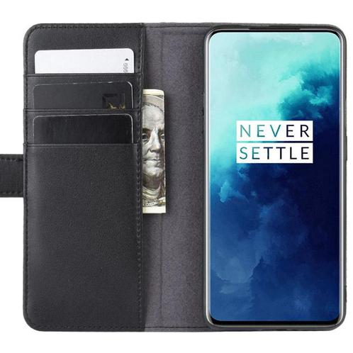 ProGuard OnePlus 7T Pro Wallet Hoesje Echt Leder Zwart, Telecommunicatie, Mobiele telefoons | Hoesjes en Frontjes | Overige merken