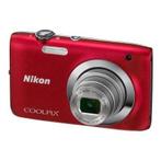 Nikon Coolpix S2600 Digitale Compact Camera - Rood, Verzenden, Zo goed als nieuw