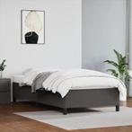 vidaXL Bedframe kunstleer grijs 80x200 cm, Overige materialen, Eenpersoons, Verzenden, Nieuw
