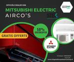 Mitsubishi electric aircos met installatie Verwarmen!, Witgoed en Apparatuur, Airco's, Nieuw, Verwarmen, Wandairco, Afstandsbediening