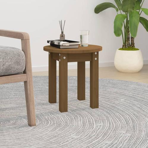 vidaXL Salontafel Ø 35x35 cm massief grenenhout honingbruin, Huis en Inrichting, Tafels | Salontafels, 50 tot 100 cm, Nieuw, Grenenhout