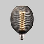 LED lamp E27 | Zwart metaal | 3.5 watt dimbaar | 1800K extra, Nieuw, E27 (groot), Overige typen, Verzenden