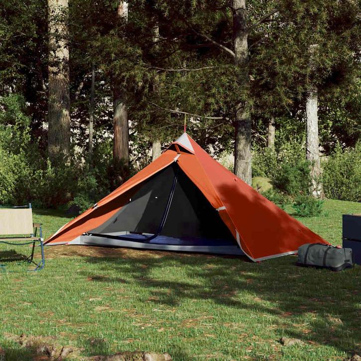 vidaXL Hangende tipi tent 1-persoons waterdicht oranje, Caravans en Kamperen, Tenten, Nieuw, tot en met 2, Verzenden