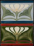 Jugendstil Tegel (2) - Tonindustrie Offstein - Art Nouveau -