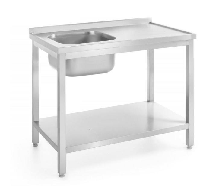 RVS Spoeltafel met spoelbak links Profi Line, Zakelijke goederen, Horeca | Keukenapparatuur, Nieuw in verpakking, Verzenden