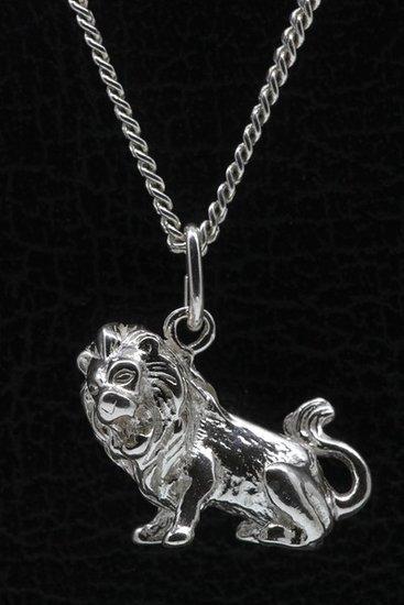 Zilveren Sterrenbeeld Leeuw ketting hanger - groot, Sieraden, Tassen en Uiterlijk, Kettinghangers, Verzenden