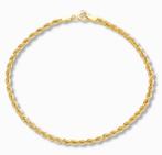 Gouden Koord armband 2,5mm 14K, Verzenden, Nieuw, Goud, Goud