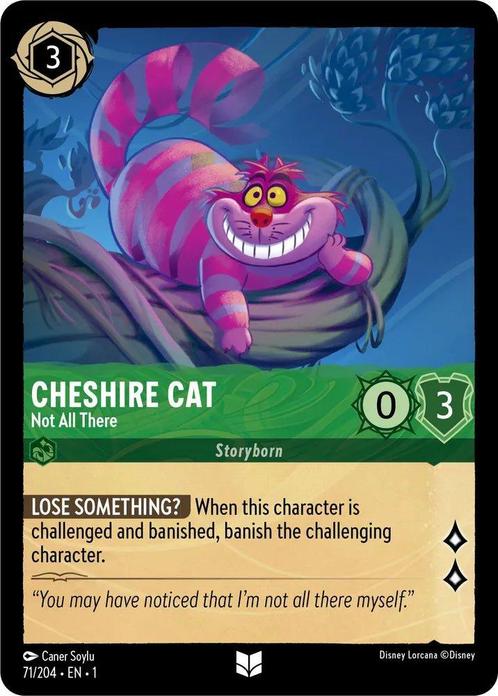 [71/204] - CHESHIRE CAT - Not All There ENG FOIL [M/NM], Verzamelen, Disney, Ophalen of Verzenden