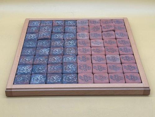 Schaakspel - Antike Mosaik Steine – Naturelle Handarbeit mit, Antiek en Kunst, Curiosa en Brocante