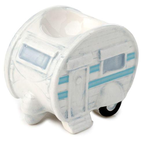 Eierdop - Caravan Blauw - Home is where you park it - Kerami, Huis en Inrichting, Keuken | Servies, Nieuw, Ophalen of Verzenden