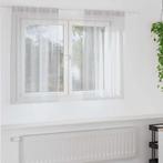 vidaXL Voile Gordijn 2 pcs Lichtgrijs 140 x 140 cm Polyester, Verzenden, Nieuw