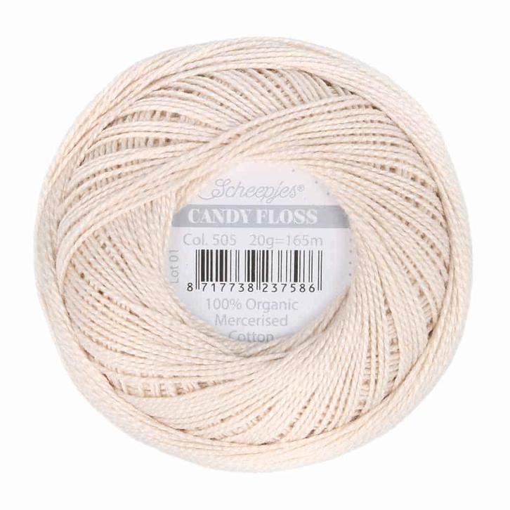 Scheepjes Candy Floss - 505 Linen, Hobby en Vrije tijd, Breien en Haken, Nieuw, Verzenden