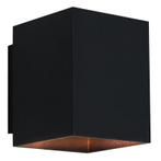 Moderne up down wandlamp Dalila, zwart, aluminium, Ophalen of Verzenden, Nieuw, Metaal, Modern