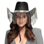 Cowgirl Hoed Zwart Glitters, Verzenden, Nieuw