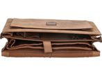 Old West Laptoptas 17,3 inch (43 cm) - Bruin, Verzenden, Nieuw