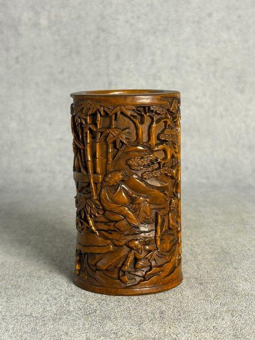 Unieke Collectie van 10 (buxus)hout snijwerken - Eind 20e, Antiek en Kunst, Antiek | Overige Antiek