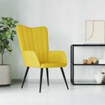 vidaXL Relaxstoel fluweel mosterdgeel, Huis en Inrichting, Fauteuils, Verzenden, Nieuw