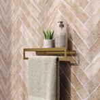 Brauer Handdoekrek - met Planchet - Goud Geborsteld Pvd, Ophalen of Verzenden, Nieuw