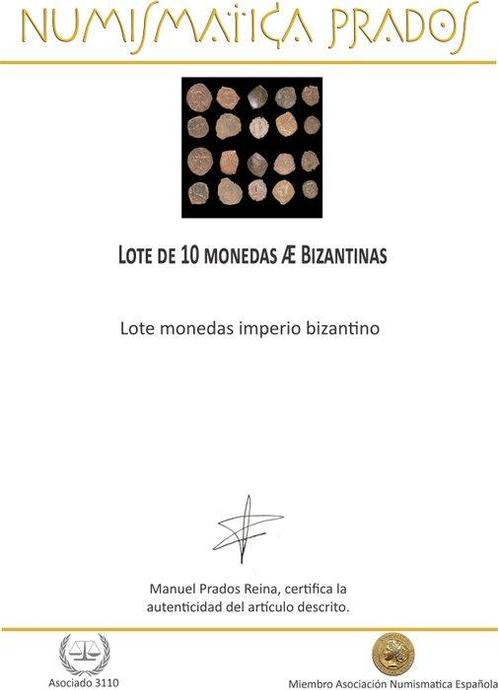 Byzantijnse Rijk Lote de 10 monedas Æ (Zonder Minimumprijs), Postzegels en Munten, Munten | Europa | Niet-Euromunten