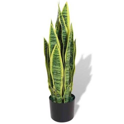 vidaXL Kunst sanseveria plant met pot 65 cm groen, Huis en Inrichting, Woonaccessoires | Kunstplanten en Kunstbloemen, Nieuw, Verzenden