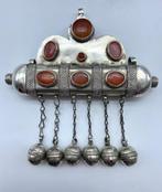 Zilver - Amulet - Corneliaans antiek Tumar